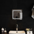 Vidaxl led badkamer spiegel transparant 30 x 30 cm gehard glas