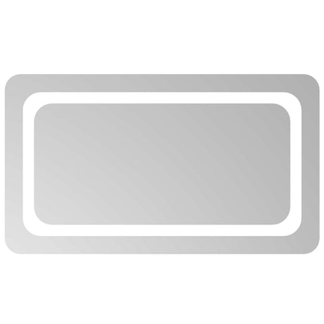Vidaxl led badkamer spiegel transparant 70 x 40 cm gehard glas