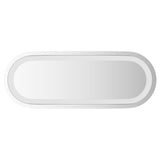 Vidaxl led badkamer spiegel transparant 40 x 15 cm gehard glas