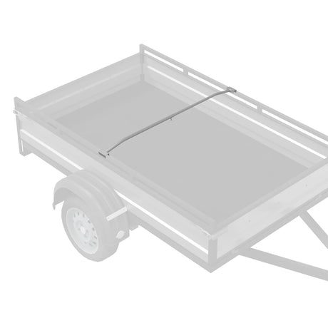 Vidaxl zeildoekbevestiging voor aanhangwagens zilver 102-155 cm