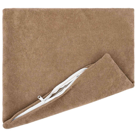 Vidaxl kussen met kussen heerlen 2 st taupe microfiber fleece