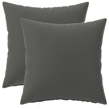 Vidaxl kussen met kussen heerlen 2 st antraciet polyester