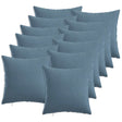 Vidaxl kussen met kussen heerlen 12 st jeans blauw stof