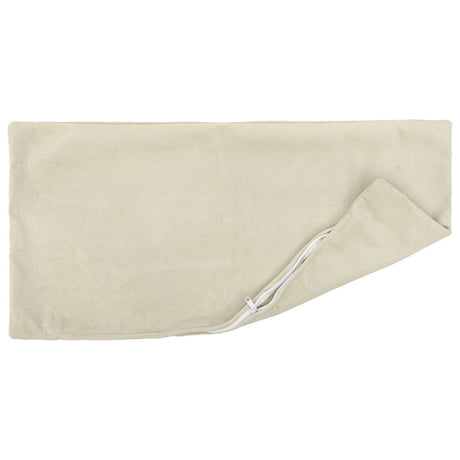 Vidaxl kussen met kussen heerlen 6 st crèmekleurig microfiber fleece