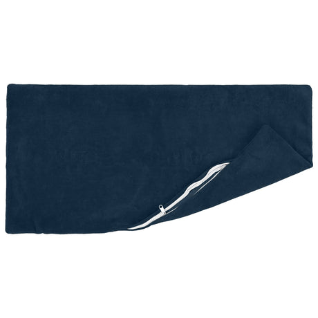 Vidaxl kussen met kussen heerlen 2 st blauw microfiber fleece