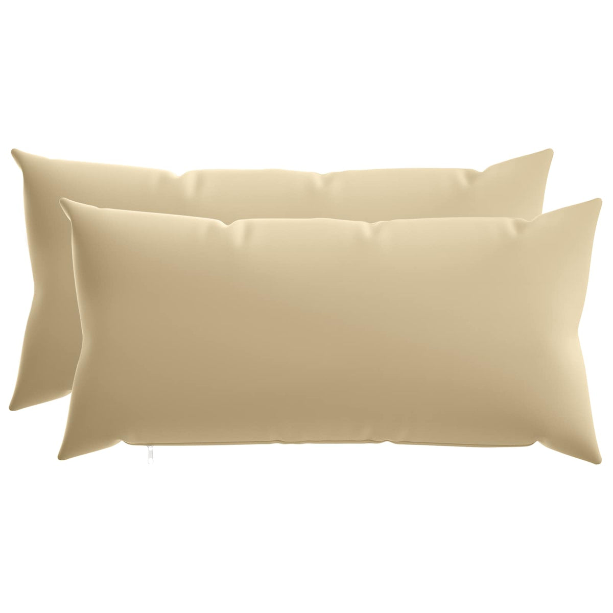 Vidaxl kussen met kussen heerlen 2 st beige polyester