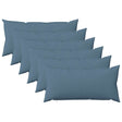 Vidaxl kussen met kussen heerlen 6 st jeans blauw stof