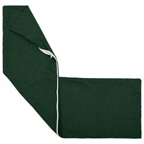 Vidaxl kussen met kussen heerlen donkergroen 40 x 145 cm stof