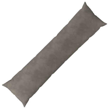 Vidaxl kussen met kussen heerlen lichtgrijs 40 x 145 cm fluweel