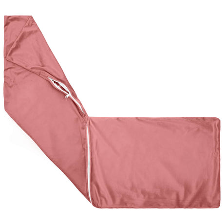 Vidaxl kussen met kussen heerlen roze 40 x 145 cm fluweel