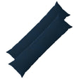 Vidaxl kussen met kussen heerlen 2 st blauw microfiber fleece