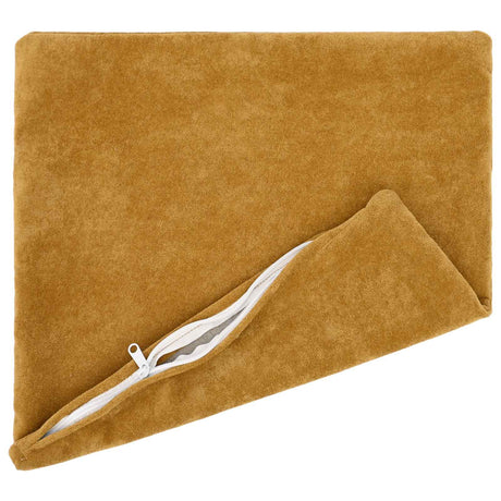 Vidaxl kussen met kussen heerlen 2 st geel microfiber fleece