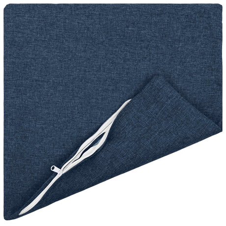 Vidaxl kussen met kussen heerlen 12 st blauw stof