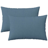 Vidaxl kussen met kussen heerlen 2 st jeans blauw stof
