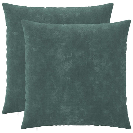 Vidaxl kussen 2 st heerlen zee blauw 55 x 55 cm microfiber fleece