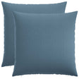 Vidaxl kussen met kussen heerlen 2 st jeans blauw stof