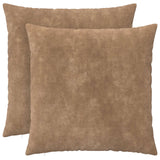 Vidaxl kussen met kussen heerlen 2 st taupe microfiber fleece
