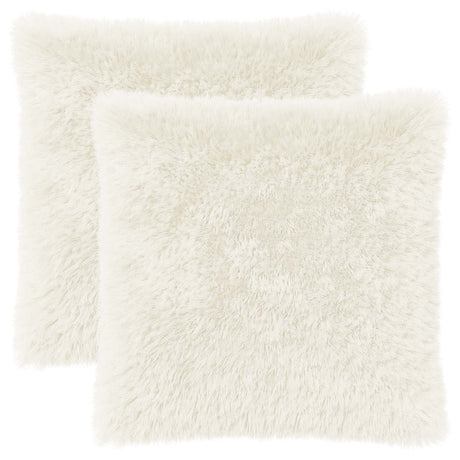 Vidaxl kussen met kussen heerlen 2 st wit pv fleece