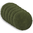 Vidaxl kussen met kussen heerlen 6 st groen microfiber fleece