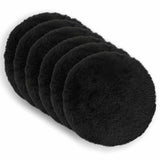 Vidaxl kussen met kussen heerlen 6 st zwart pv fleece