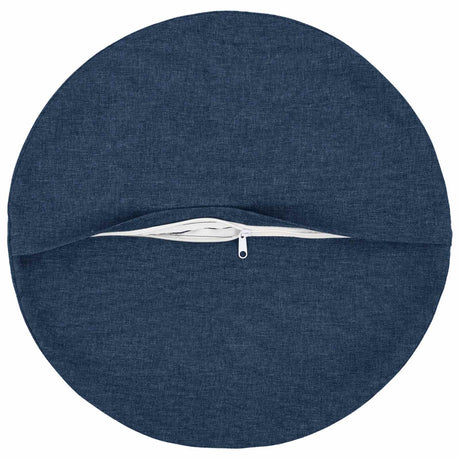 Vidaxl kussen met kussen heerlen 6 st blauw stof