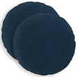 Vidaxl kussen met kussen heerlen 2 st blauw microfiber fleece
