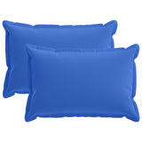 Vidaxl kussen met kussen houten 2 st koninklijk blauw polyester