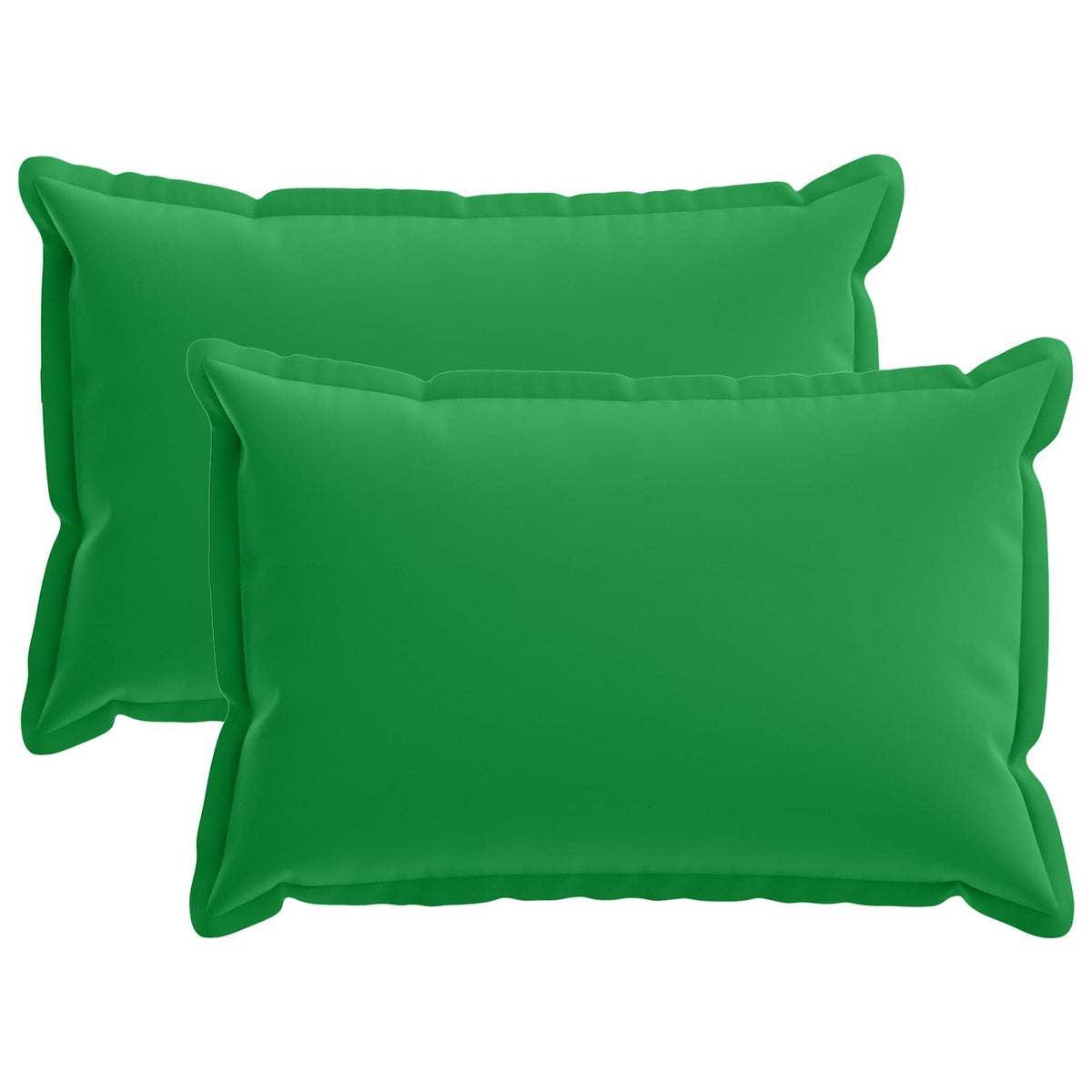 Vidaxl kussen met kussen houten 2 st groen polyester