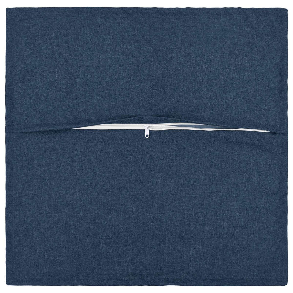 Vidaxl kussen met kussen houten 2 st blauw faux linnen