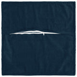 Vidaxl kussen met kussen houten 2 st blauw microfiber fleece
