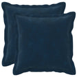 Vidaxl kussen met kussen houten 2 st blauw microfiber fleece