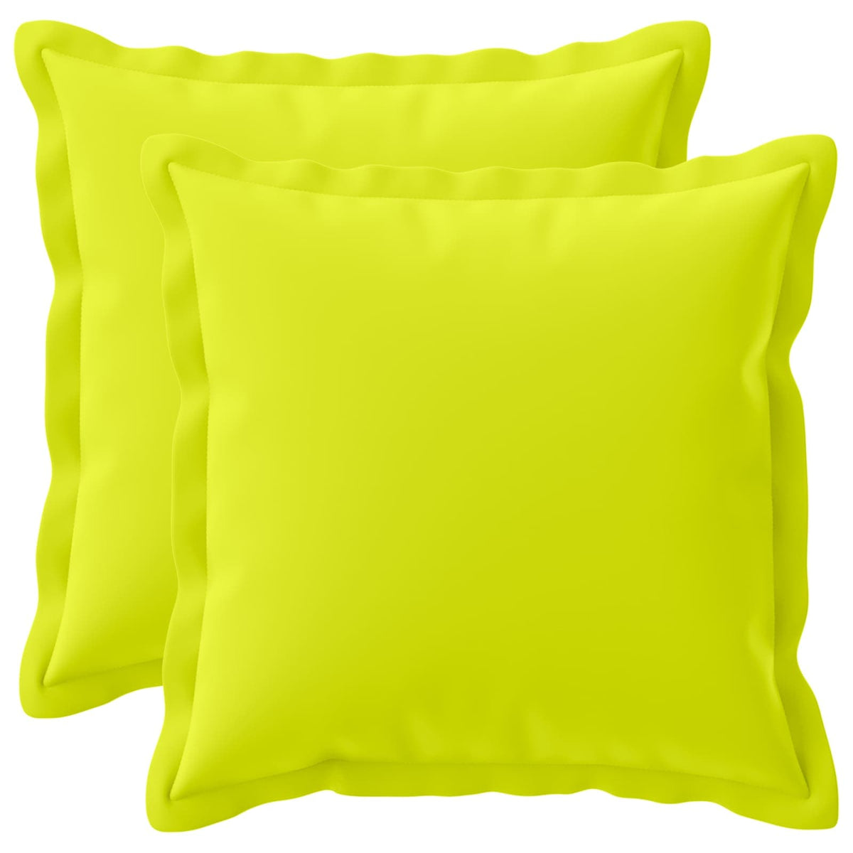 Vidaxl kussen met kussen houten 2 st helder groen polyester