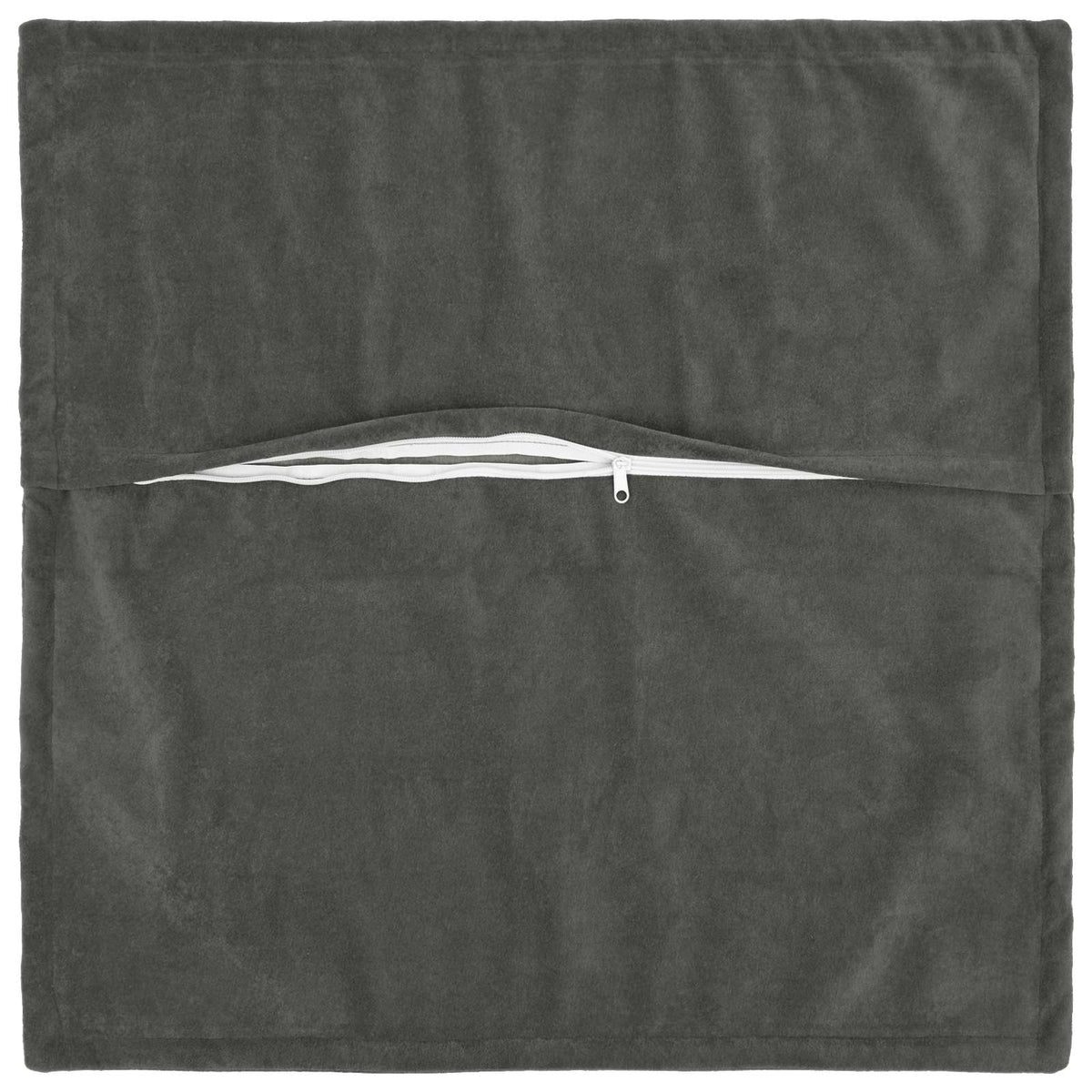 Vidaxl kussen met kussen houten 6 st antraciet microfiber fleece