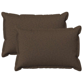Vidaxl kussen met kussen houten 2 st taupe faux linnen