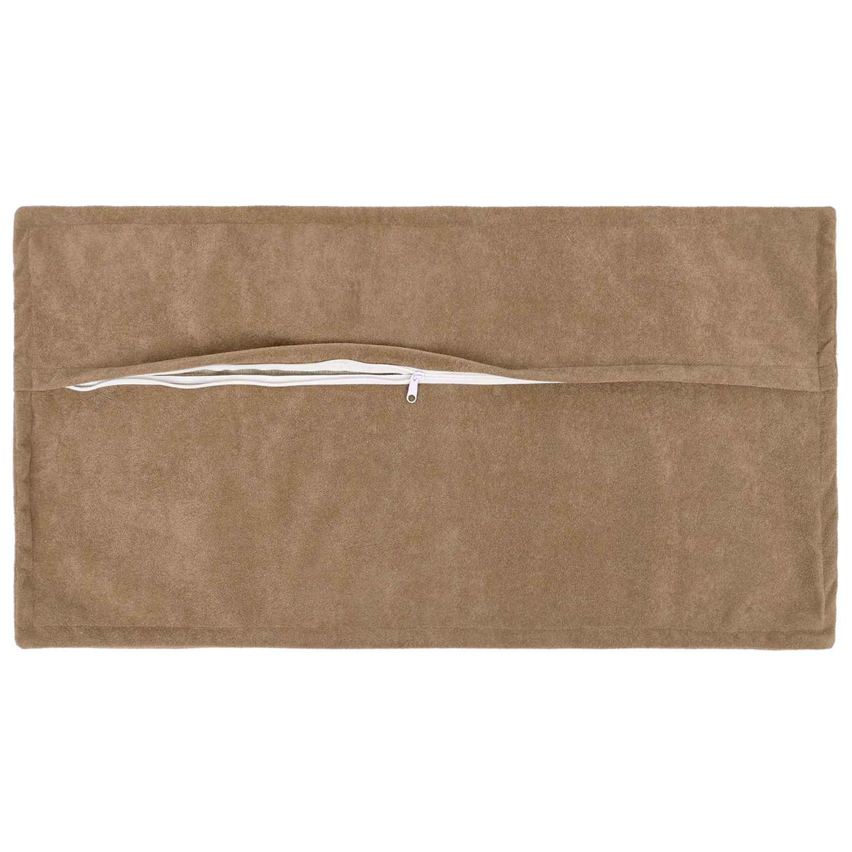 Vidaxl kussen met kussen houten 6 st taupe microfiber fleece