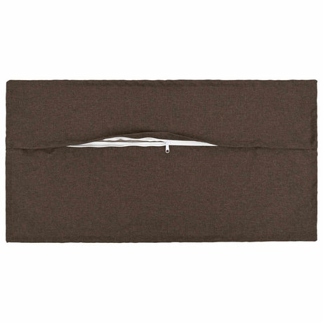 Vidaxl kussen met kussen houten 6 st taupe faux linnen