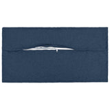 Vidaxl kussen met kussen houten 12 st blauw faux linnen