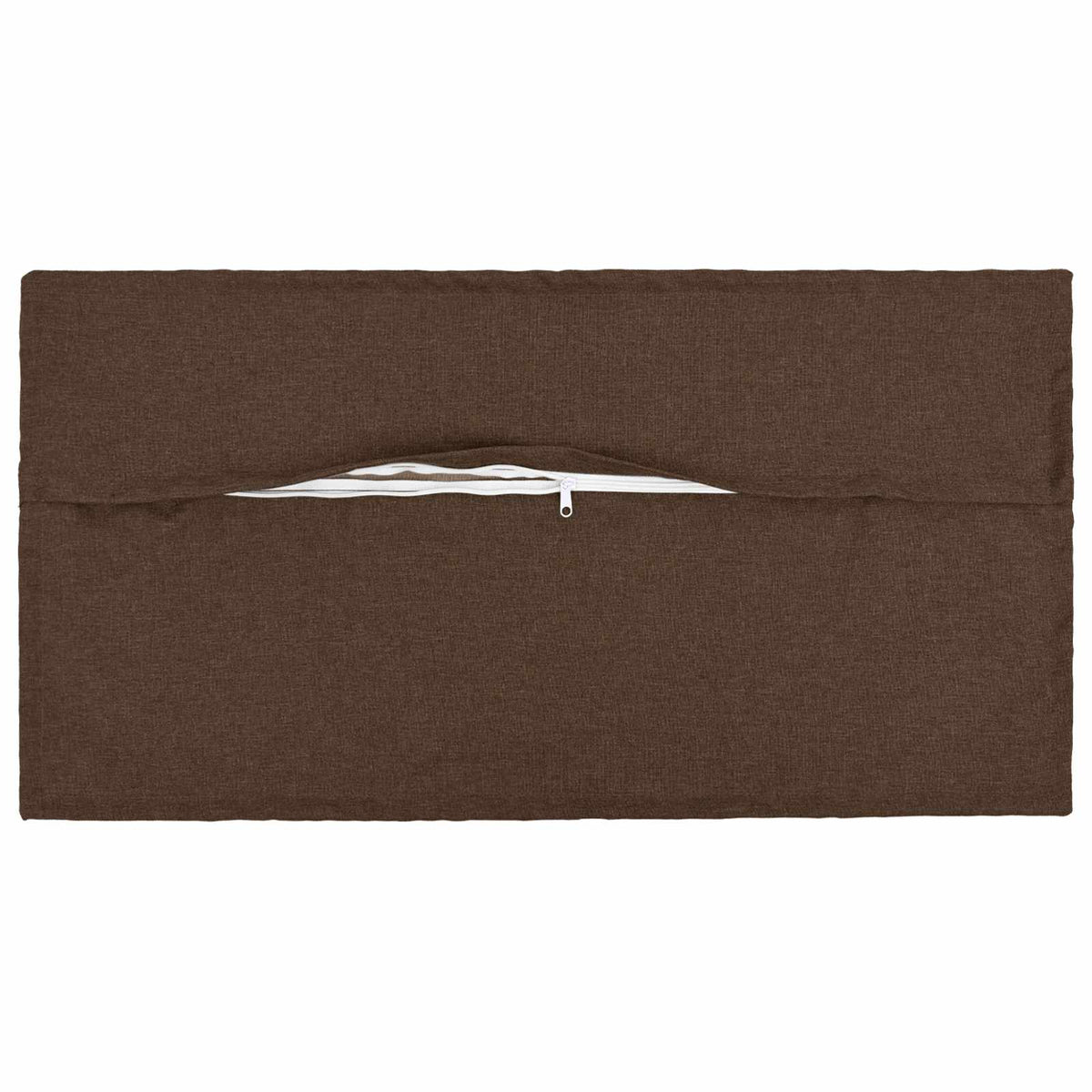 Vidaxl kussen met kussen houten 6 st bruin faux linnen