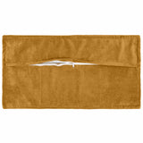 Vidaxl kussen met kussen houten 12 st geel microfiber fleece