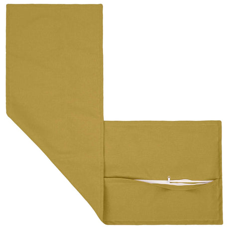 Vidaxl kussen met kussen houten lichtgroen 40 x 145 cm faux linnen
