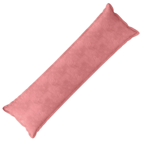 Vidaxl kussen met kussen houten roze 40 x 145 cm fluweel