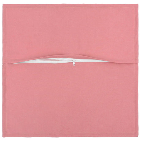 Vidaxl kussen met kussen houten 12 st roze faux linnen