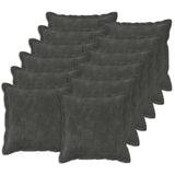 Vidaxl kussen met kussen houten 12 st antraciet microfiber fleece