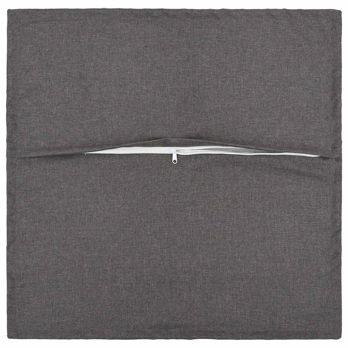 Vidaxl kussen met kussen houten 2 st lichtgrijs faux linnen