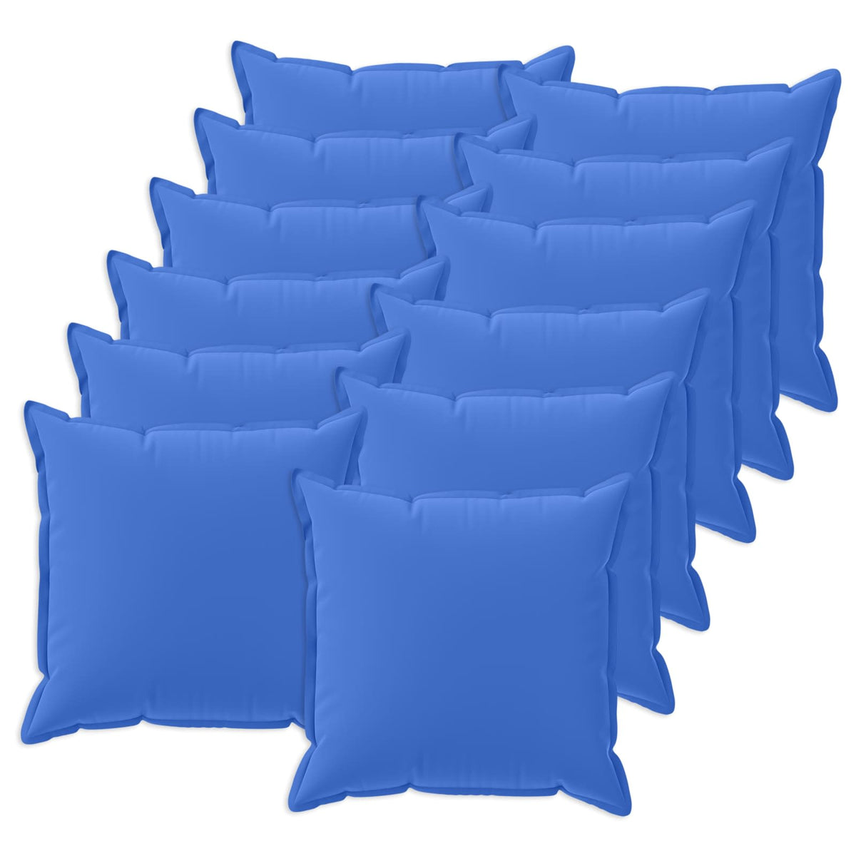 Vidaxl kussen met kussen houten 12 st koninklijk blauw polyester