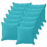 Vidaxl kussen met kussen houten 12 st turquoise polyester