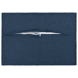 Vidaxl kussen met kussen houten 2 st blauw faux linnen