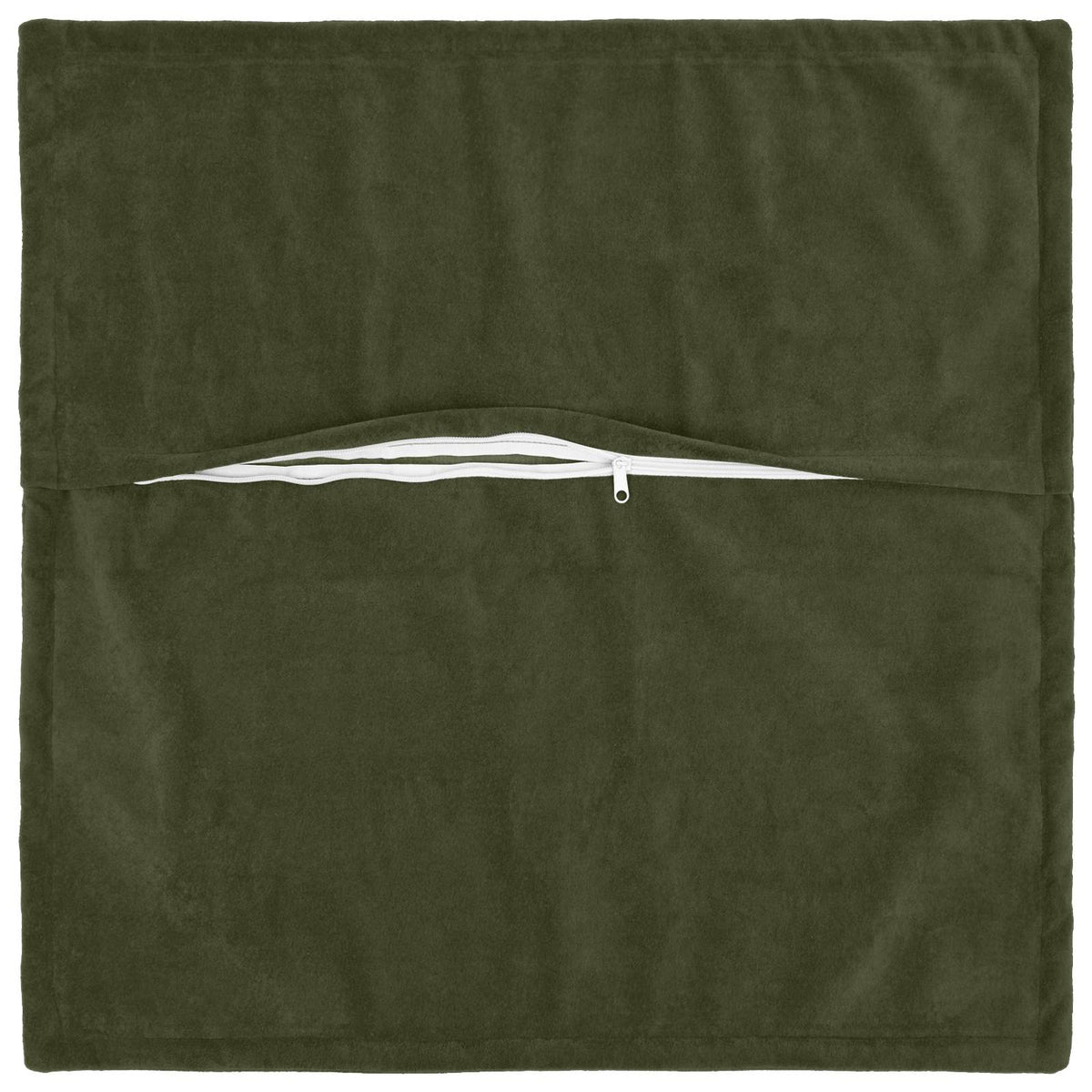 Vidaxl kussen met kussen houten 2 st groen microfiber fleece