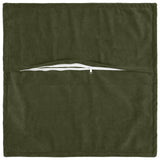 Vidaxl kussen met kussen houten 2 st groen microfiber fleece