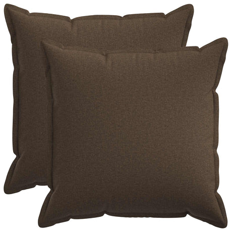 Vidaxl kussen met kussen houten 2 st taupe faux linnen